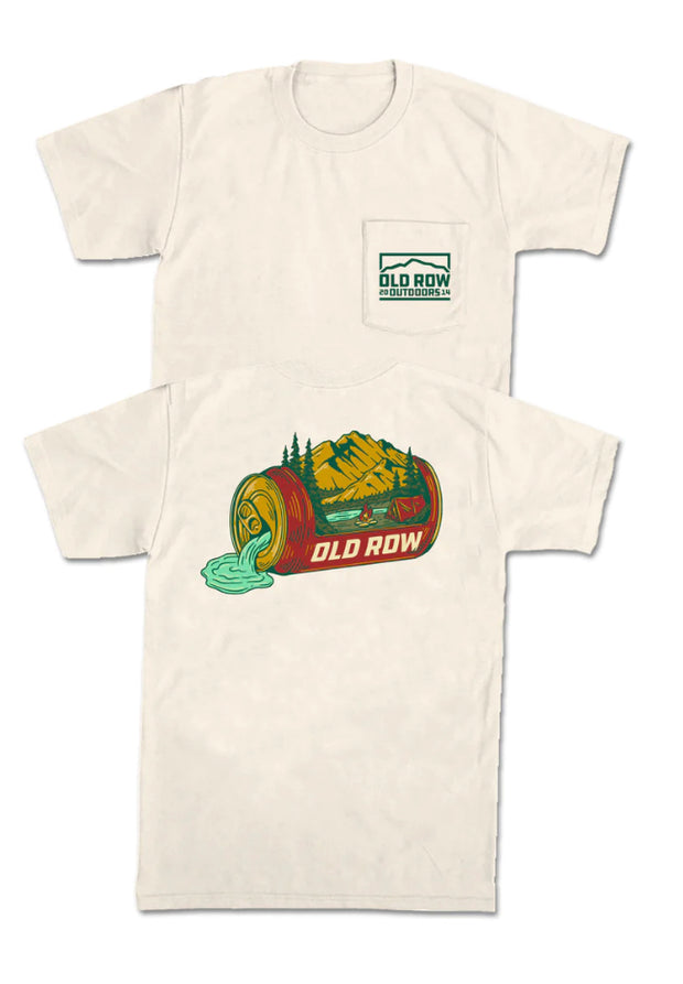 OLD ROW OUTDOORS BEER CAN MOUNTAIN POCKET TEE