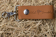 Old South Leather Keychain